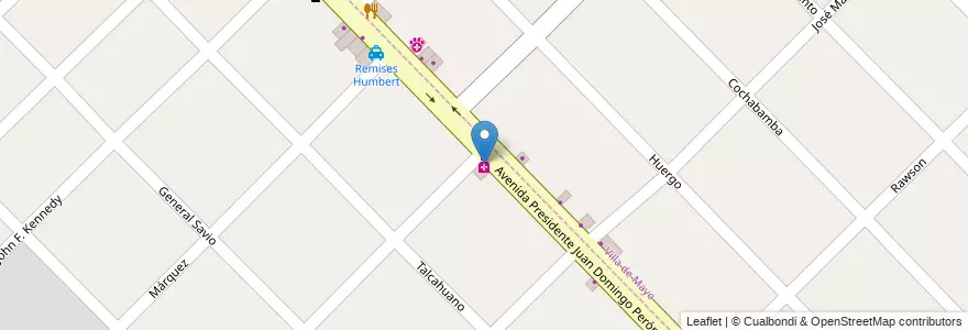 Mapa de ubicacion de Farmacia Eberbach en Argentina, Buenos Aires, Partido De Malvinas Argentinas, Los Polvorines.