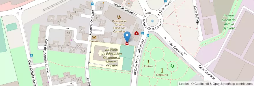 Mapa de ubicacion de Farmacia El Soto en Испания, Мадрид, Мадрид, Área Metropolitana De Madrid Y Corredor Del Henares, Móstoles.