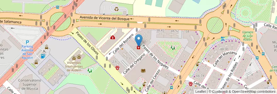 Mapa de ubicacion de Farmacia Emilio Clavijo Cobaleda en España, Castilla Y León, Salamanca, Campo De Salamanca, Salamanca.