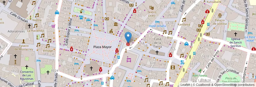 Mapa de ubicacion de Farmacia Escudero en 西班牙, Castilla Y León, Salamanca, Campo De Salamanca, Salamanca.