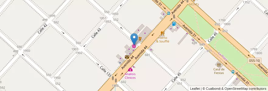 Mapa de ubicacion de Farmacia Farah, San Carlos en Argentinië, Buenos Aires, Partido De La Plata, San Carlos.