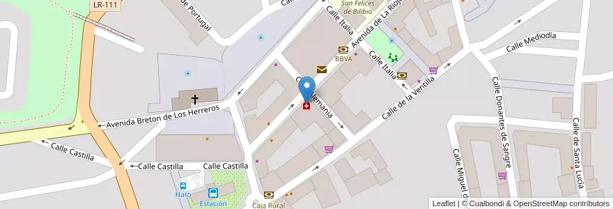 Mapa de ubicacion de Farmacia Fernandez en Spagna, La Rioja, La Rioja, Haro.