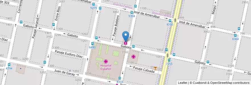Mapa de ubicacion de Farmacia Ferran en アルゼンチン, サンタフェ州, Departamento Rosario, Municipio De Rosario, ロサリオ.