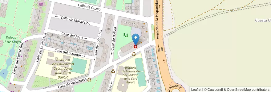 Mapa de ubicacion de Farmacia García Hernández en إسبانيا, منطقة مدريد, منطقة مدريد, Área Metropolitana De Madrid Y Corredor Del Henares, Fuenlabrada.