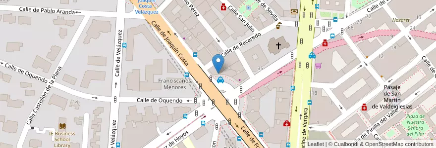 Mapa de ubicacion de Farmacia - Glorieta López de Hoyos 3 en スペイン, マドリード州, Comunidad De Madrid, Área Metropolitana De Madrid Y Corredor Del Henares, Madrid.