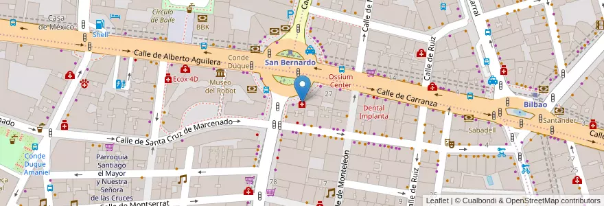 Mapa de ubicacion de Farmacia - Glorieta Ruiz Jiménez 8 en Испания, Мадрид, Мадрид, Área Metropolitana De Madrid Y Corredor Del Henares, Мадрид.