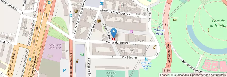 Mapa de ubicacion de Farmacia Gonzàles-Arroni en Espagne, Catalogne, Barcelone, Barcelonais, Barcelone.