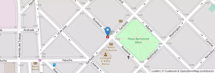 Mapa de ubicacion de Farmacia Grunnman en Argentina, Buenos Aires, Partido De Bahía Blanca, Bahía Blanca.