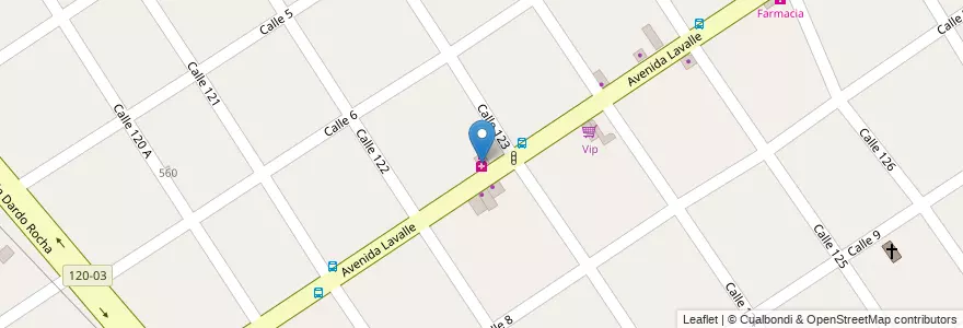 Mapa de ubicacion de Farmacia Huaresz en Arjantin, Buenos Aires, Partido De Berazategui, Berazategui.