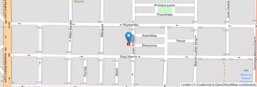 Mapa de ubicacion de Farmacia Integral en 阿根廷, La Pampa, Municipio De Santa Rosa, Departamento Capital, Santa Rosa.