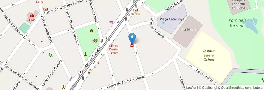 Mapa de ubicacion de Farmacia Jene Domenech en Spagna, Catalunya, Barcelona, Baix Llobregat, Esplugues De Llobregat.