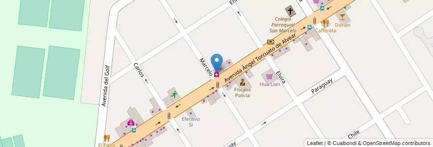 Mapa de ubicacion de Farmacia JKS en Argentina, Provincia Di Buenos Aires, Don Torcuato.