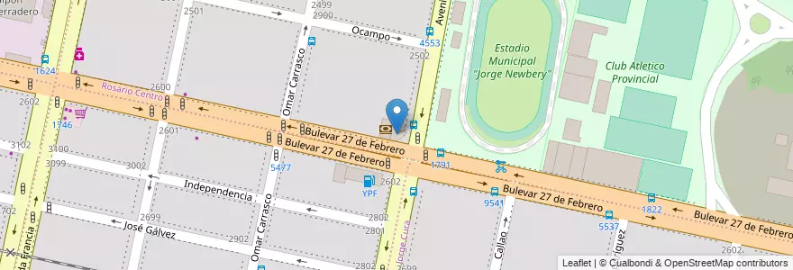 Mapa de ubicacion de Farmacia Kennedy en Arjantin, Santa Fe, Departamento Rosario, Municipio De Rosario, Rosario.