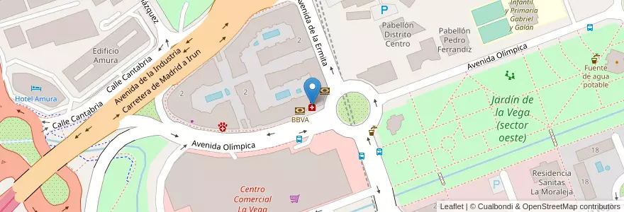 Mapa de ubicacion de Farmacia La Vega en Spagna, Comunidad De Madrid, Comunidad De Madrid, Área Metropolitana De Madrid Y Corredor Del Henares, Alcobendas.