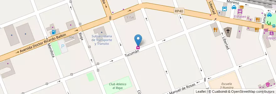 Mapa de ubicacion de Farmacia Lois Yerbas Medicinales - Homeopatia en Arjantin, Buenos Aires, Partido De Merlo, Merlo.