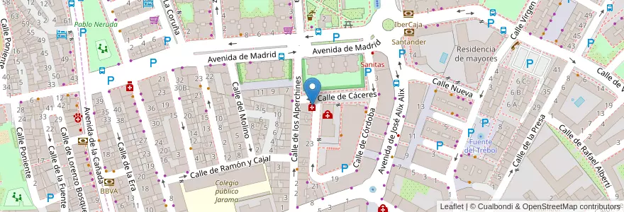 Mapa de ubicacion de Farmacia López Sáiz en Espanha, Comunidade De Madrid, Comunidade De Madrid, Área Metropolitana De Madrid Y Corredor Del Henares, San Fernando De Henares, Coslada.
