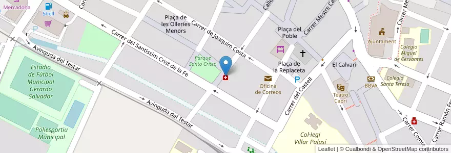 Mapa de ubicacion de Farmacia Mª José Pascual en 西班牙, Comunitat Valenciana, 華倫西亞, L'Horta Oest, Paterna.