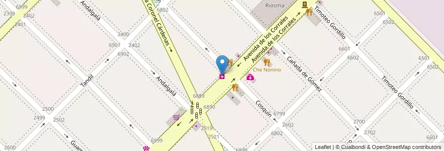 Mapa de ubicacion de Farmacia, Mataderos en Аргентина, Буэнос-Айрес, Comuna 9, Буэнос-Айрес.