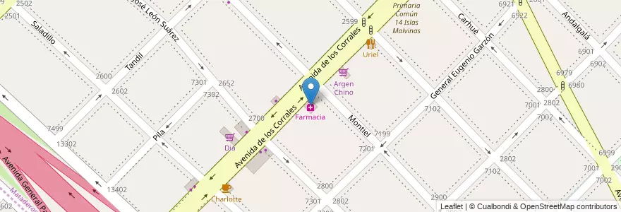 Mapa de ubicacion de Farmacia, Mataderos en الأرجنتين, Ciudad Autónoma De Buenos Aires, Comuna 9, Buenos Aires.