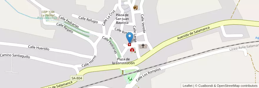 Mapa de ubicacion de Farmacia Morales Herrero en España, Castilla Y León, Salamanca, Las Villas, Aldealengua.