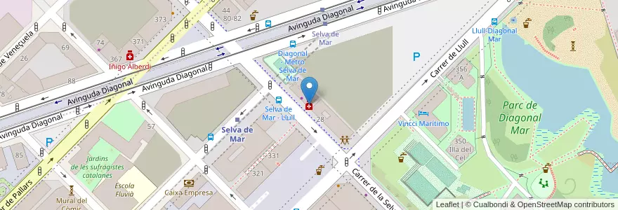 Mapa de ubicacion de Farmacia Nialet Prieto en Испания, Каталония, Барселона, Барселонес, Барселона.