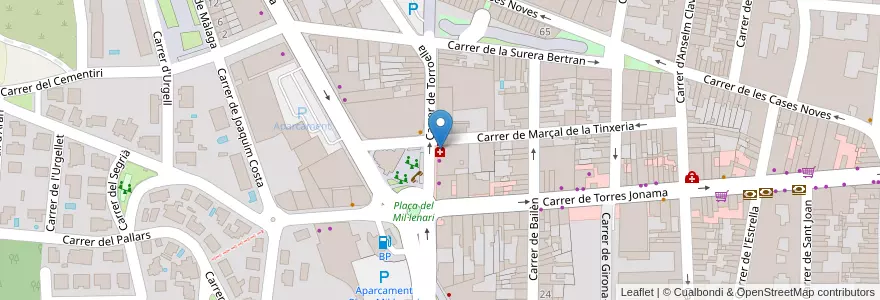 Mapa de ubicacion de Farmàcia Noguer en Spagna, Catalunya, Girona, Baix Empordà, Palafrugell.