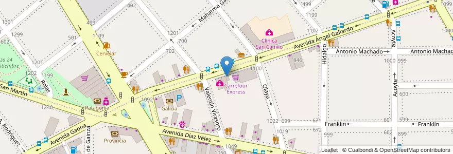 Mapa de ubicacion de Farmacia Nueva, Caballito en アルゼンチン, Ciudad Autónoma De Buenos Aires, ブエノスアイレス, Comuna 6.