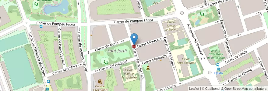 Mapa de ubicacion de Farmacia Olga Morancho en Испания, Каталония, Барселона, Баш-Льобрегат, Эль-Прат-Де-Льобрегат.