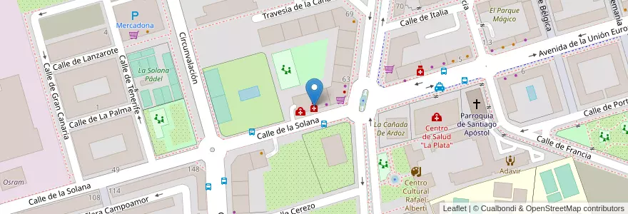 Mapa de ubicacion de Farmacia Ortopedía en 西班牙, Comunidad De Madrid, Comunidad De Madrid, Área Metropolitana De Madrid Y Corredor Del Henares, Torrejón De Ardoz.