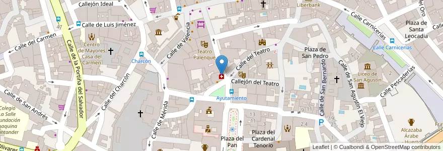 Mapa de ubicacion de Farmacia Palenque en Spanien, Kastilien-La Mancha, Toledo, Talavera, Talavera De La Reina.