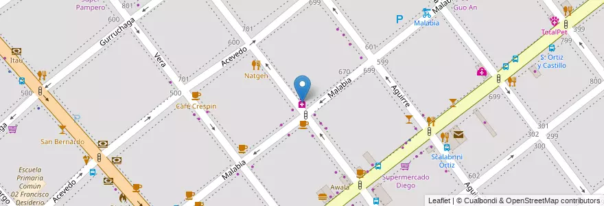 Mapa de ubicacion de Farmacia Panorámica, Villa Crespo en アルゼンチン, Ciudad Autónoma De Buenos Aires, ブエノスアイレス, Comuna 15.