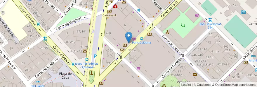 Mapa de ubicacion de Farmàcia Paris 45 en Испания, Каталония, Барселона, Барселонес, Барселона.