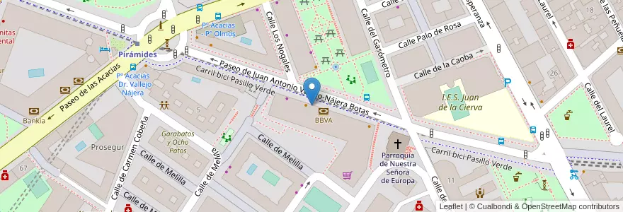 Mapa de ubicacion de Farmacia - Paseo Doctor Vallejo Nájera 25 en Spain, Community Of Madrid, Community Of Madrid, Área Metropolitana De Madrid Y Corredor Del Henares, Madrid.