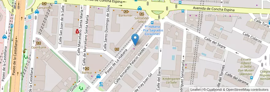 Mapa de ubicacion de Farmacia - Paseo Habana 52 en إسبانيا, منطقة مدريد, منطقة مدريد, Área Metropolitana De Madrid Y Corredor Del Henares, مدريد.
