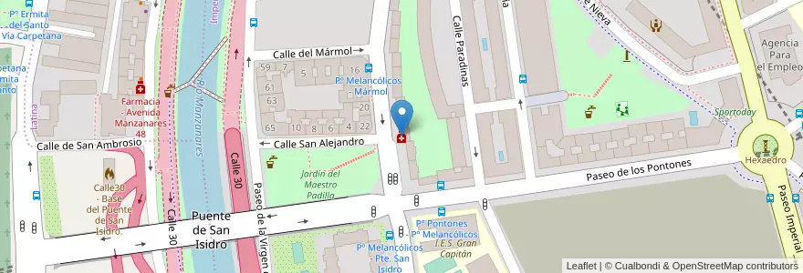 Mapa de ubicacion de Farmacia - Paseo Melancólicos 45 en إسبانيا, منطقة مدريد, منطقة مدريد, Área Metropolitana De Madrid Y Corredor Del Henares, مدريد.