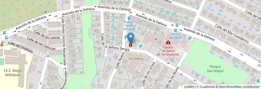 Mapa de ubicacion de Farmacia Patricia Vega Viejo en إسبانيا, منطقة مدريد, منطقة مدريد, Cuenca Del Guadarrama, Torrelodones.