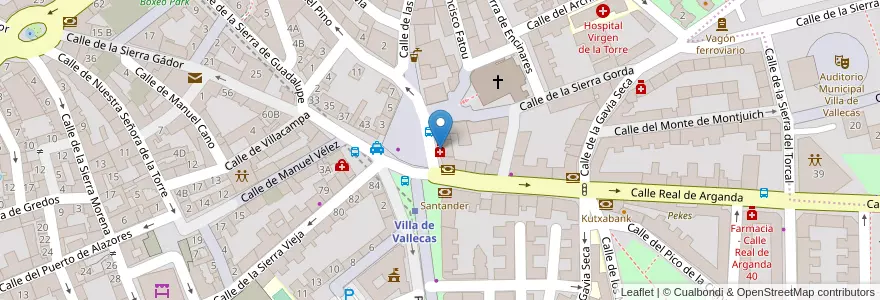 Mapa de ubicacion de Farmacia - Plaza Juan de Malasaña 4 en إسبانيا, منطقة مدريد, منطقة مدريد, Área Metropolitana De Madrid Y Corredor Del Henares, مدريد.