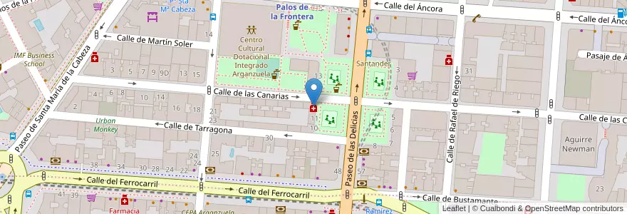 Mapa de ubicacion de Farmacia - Plaza Luca de Tena 12 en España, Comunidad De Madrid, Comunidad De Madrid, Área Metropolitana De Madrid Y Corredor Del Henares, Madrid.