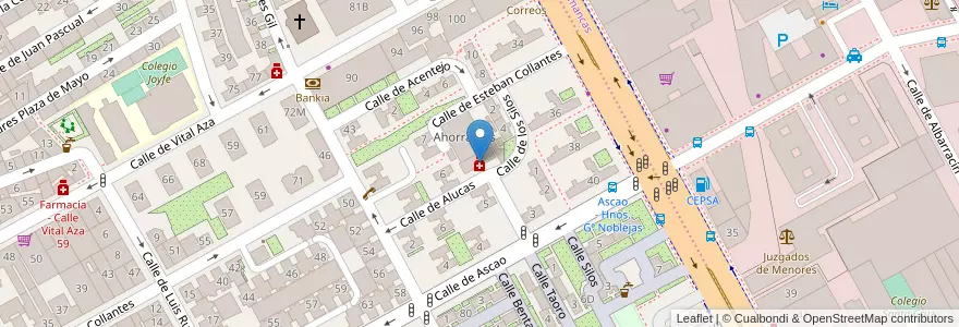 Mapa de ubicacion de Farmacia - Plaza Vilaflor 9 en إسبانيا, منطقة مدريد, منطقة مدريد, Área Metropolitana De Madrid Y Corredor Del Henares, مدريد.