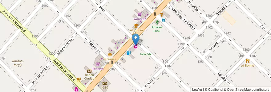 Mapa de ubicacion de Farmacia Pola, Mataderos en Arjantin, Ciudad Autónoma De Buenos Aires, Comuna 9, Buenos Aires.
