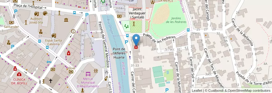 Mapa de ubicacion de Farmàcia Puig en Espagne, Catalogne, Gérone, Gironais, Gérone.