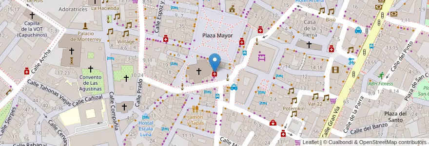 Mapa de ubicacion de Farmacia Pura Estella Hoyos en 스페인, Castilla Y León, Salamanca, Campo De Salamanca, Salamanca.
