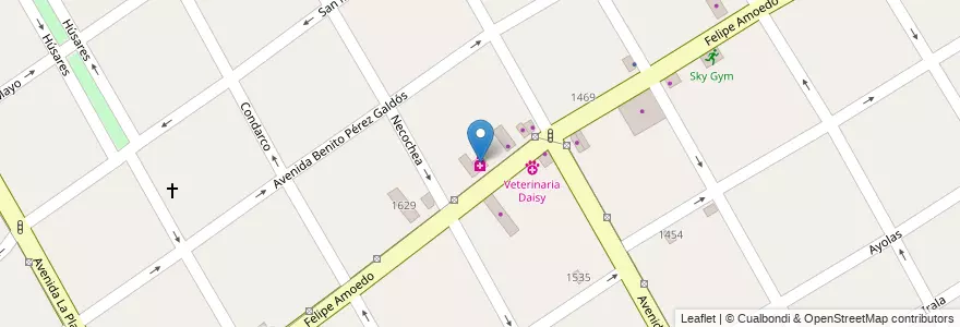 Mapa de ubicacion de Farmacia Recchini en Argentina, Buenos Aires, Partido De Quilmes, Quilmes.
