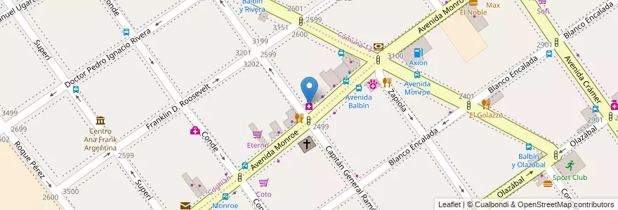 Mapa de ubicacion de Farmacia Roma, Coghlan en Argentina, Autonomous City Of Buenos Aires, Autonomous City Of Buenos Aires.