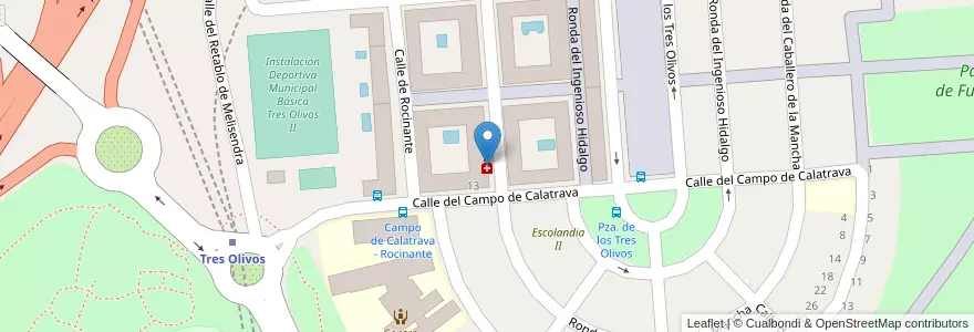 Mapa de ubicacion de Farmacia - Ronda Caballero de La Mancha 59 en スペイン, マドリード州, Comunidad De Madrid, Área Metropolitana De Madrid Y Corredor Del Henares, Madrid.