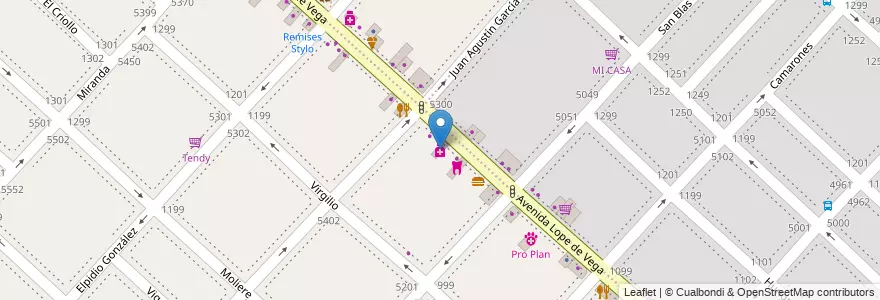 Mapa de ubicacion de Farmacia San Benito, Villa Luro en 阿根廷, Ciudad Autónoma De Buenos Aires, 布宜诺斯艾利斯, Comuna 10.