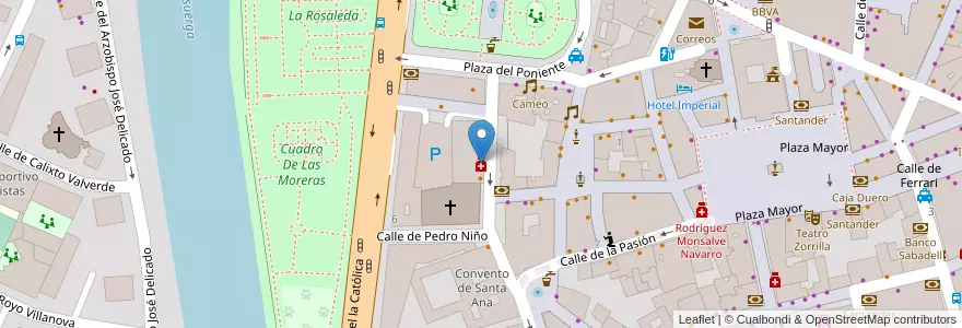 Mapa de ubicacion de Farmacia San Lorenzo en Spagna, Castilla Y León, Valladolid, Valladolid.
