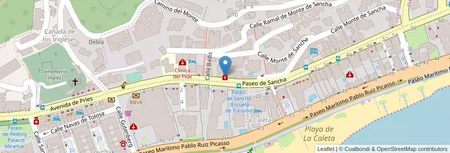 Mapa de ubicacion de Farmacia Sancha 23 en 西班牙, 安达鲁西亚, Málaga, Málaga-Costa Del Sol, Málaga.