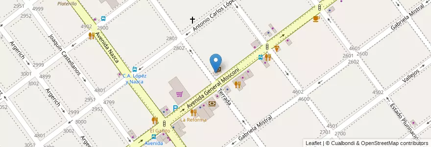 Mapa de ubicacion de Farmacia Santa Rita, Villa Pueyrredon en الأرجنتين, Ciudad Autónoma De Buenos Aires, Comuna 12, Buenos Aires.