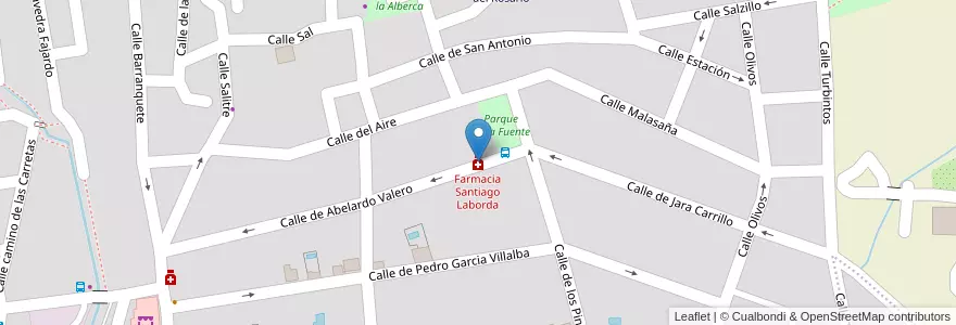 Mapa de ubicacion de Farmacia Santiago Laborda en Spanje, Murcia, Murcia, Área Metropolitana De Murcia, Murcia.